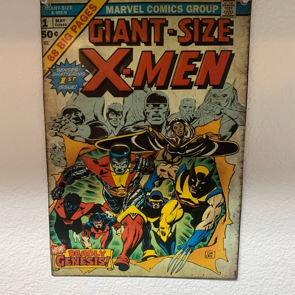 X-Men comic book cover wall hanging - retro comic book plaque - Picture 3 of 3